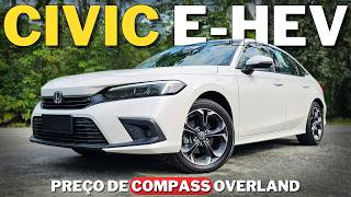 Honda Civic E HEV  Avaliação completa 0 a 100 e consumo real [upl. by Placido]