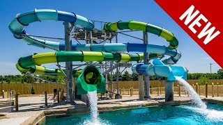 New Drop Slides at Zoombezi Bay [upl. by Nnylarak]