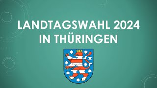 Ergebnis der Landtagswahl 2024 in Thüringen einfach und kurz erklärt [upl. by Samled]