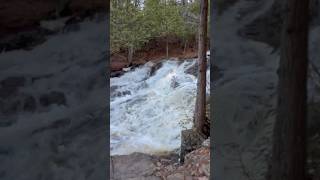 Duchesnay Waterfalls  North bay Ontario Canada 🇨🇦 viral Duchesnay waterfall canada shorts [upl. by Murtha477]