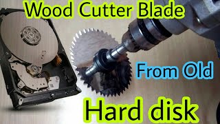 Blade from Old HDD  wood cutter Drill Hack  AB Creative [upl. by Elysha]