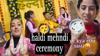 Village Haldi mehndiceremony villagelife dailyroutinevlog pahadiculture churdhar ghati vlogs [upl. by Teddy]