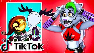 Insane DAZZLE and JACK O MOON TikToks with Roxanne Wolf and Gregory [upl. by Slorac]