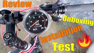 Mechanical Speedometer for MTB Bicycle Unboxing Review Installation amp Test How to install guide too [upl. by Spear]