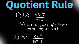 Master the Quotient Rule for Derivatives  Calculus I  Practice Problems [upl. by Tirza816]