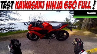 Moto Vlog 86  TEST KAWASAKI NINJA 650 FULL  KALIPSO TU VALIDES [upl. by Einamrej]