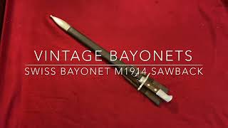 Swiss bayonet M1914 sawback  pioneer [upl. by Ffej739]