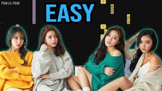 MAMAMOO  mumumumuch  EASY Piano Tutorial by Pianella Piano [upl. by Sessler]