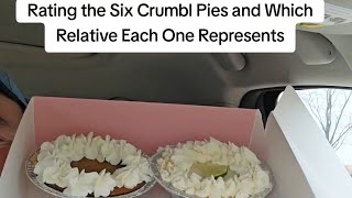 Rating Crumbl Cookies Thanksgiving Pies and What Relative Each Represents crumbl Pies foodreview [upl. by Notsua]