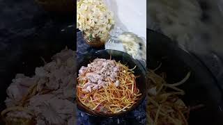 Tez va onson salat🥗🥬🍗🧄 uzbekkitchen food uzbekfood foodcake milliyfoods cake cooking [upl. by Alie]