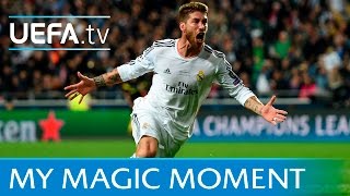 Sergio Ramos goal Real Madrid v Atlético 2014 UEFA Champions League final [upl. by Aynwad]