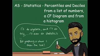 AQAAS Maths  Statistics  Percentiles and Deciles Central Tendency [upl. by Janeczka]