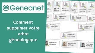 Geneanet  Comment supprimer votre arbre généalogique [upl. by Stoneman]