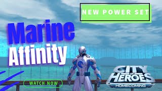 City of Heroes Marine Affinity NEW power set [upl. by Nohcim]