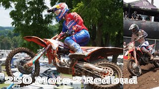 AMA Pro Motocross Redbud 2024 250 moto 2  Raw Moto [upl. by Vitale]