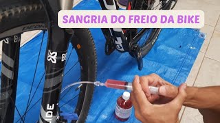 COMO FAZER A SANGRIA DO FREIO HIDRAULICO DA BIKE A Sol ficou sem o freio dianteiro sangrarfreio [upl. by Eniamrahs]