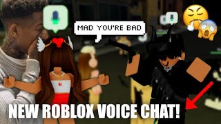 NEW ROBLOX VOICE CHAT TROLLING ON DA HOOD [upl. by Winzler]