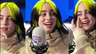 billie eilish talks aboud stormzy on the capital evening show [upl. by Nimsaj]