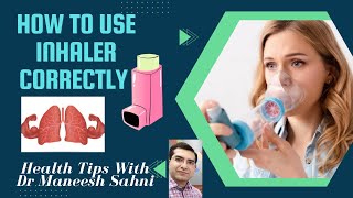 How to Use Inhaler Correctly Inhaler with Spacer [upl. by Aidam50]