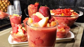 🍍🍊🍓TIZANA  ENSALADA DE FRUTAS  COCINAR DE CORAZON [upl. by Genovera]