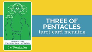 The Three of Pentacles Tarot Card [upl. by Yortal553]