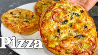 Tasty Mini Vegetarian Pizza  Home Made  Simple and Easy Recipe [upl. by Treblah]