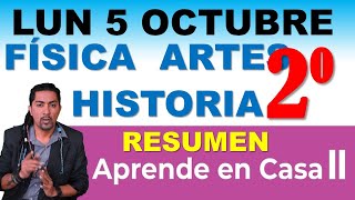 APRENDE EN CASA II SECUNDARIA FISICA HISTORIA ARTES SEGUNDO 2° 5 DE OCTUBRE DESCARGA TU CLASE [upl. by Orvan]