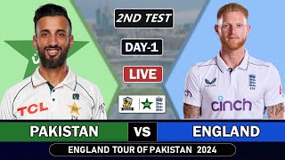 PAKISTAN vs ENGLAND 2nd TEST MATCH LIVE SCORES  PAK vs ENG LIVE MATCH COMMENTARY [upl. by Gelman]