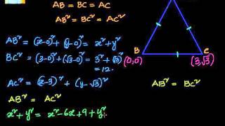 Coordinate Geometry How to find the third vertex of an equilateral triangle [upl. by Luy]