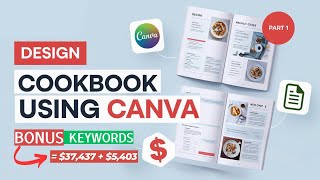 How to Create Recipe Book in Canva [upl. by Nhepets]