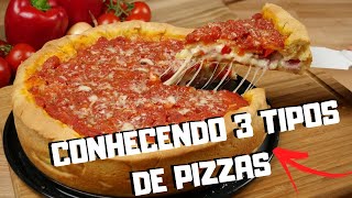 3 TIPOS DE PIZZA EM SÃO PAULO  TuristandoSP [upl. by Breskin]