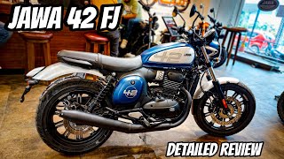 2024 Jawa 42 FJ 350cc  Full Review  Exhaust New features amp More power  Hunter ka kya hoga ab [upl. by Elletsyrc]