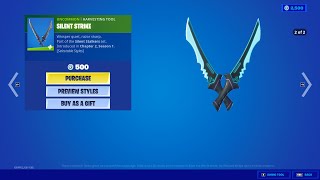 Fortnite Silent Strike pickaxe Uncommon harvesting tool [upl. by Alvinia377]