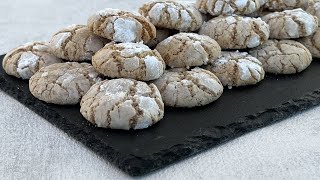 Amarettini  Kekse die im Mund zergehen  Soft Amaretti Cookies [upl. by Darius]