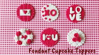 Edible Cupcake Toppers  Fondant [upl. by Stalder412]