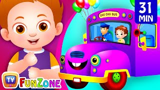 Wheels on the Bus Go Round and Round Part 1More ChuChu TV Funzone Nursery Rhymes amp Toddler Videos [upl. by Lash]