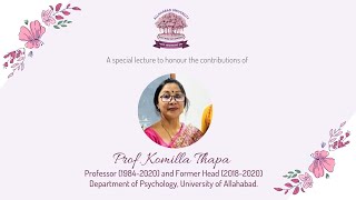 Superannuation Day of Prof Komilla Thapa  Special Lecture by Prof Ahalya Raguram [upl. by Ahsiatal]