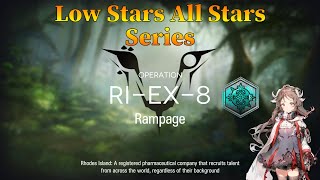 Arknights RIEX8 Guide Low Stars All Stars with Eyjafjalla [upl. by Beckett]