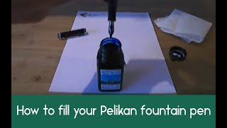 Filling a Pelikan fountain pen [upl. by Yenitirb]