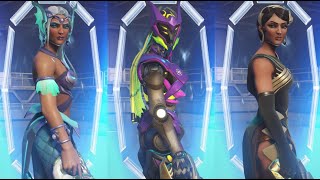 NEW Symmetra Pathway Opened Highlight Intro with Different Skins  Overwatch 2 [upl. by Lemrac]