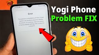 Fix  Error in Samsung A04e Modi Yogi Phone  This phone is controlled by UP Edu 19 [upl. by Nylatsyrk]