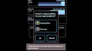 AMemBoost  swap enabler demo [upl. by Nandor]