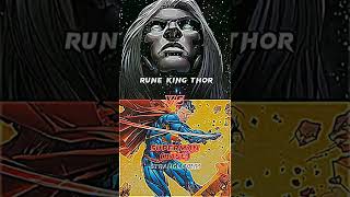 RUNE KING THOR VS SUPERMAN FORMS marvel dc shorts [upl. by Weylin]