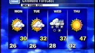 TWC Extended Travel Forecast Christmas 1999 [upl. by Bollay639]