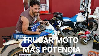 CÓMO TRUCAR UNA MOTO Y AUMENTAR LA POTENCIA MOTOR RÁPIDO Y FÁCIL y a lo loco DERBI FDS GILARDONI [upl. by Anehta]