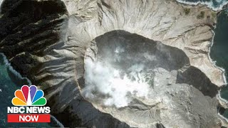 A MinuteByMinute Look At The New Zealand Volcano Eruption  NBC News NOW [upl. by Jahdiel]