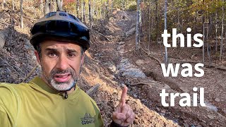 I Explored Helene Damaged Mountain Bike Trails [upl. by Zerat]