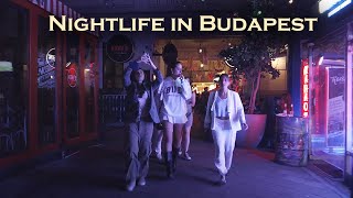 Budapest Night Walk  Nightlife in the city  Hungary [upl. by Lertram]