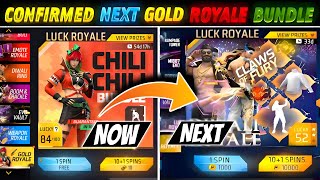 NEXT GOLD ROYALE FREE FIRE  100 CONFIRM🤫💯 UPCOMING GOLD ROYALE FREE FIRE  NEXT GOLD ROYALE [upl. by Elinnet]