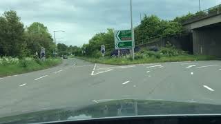 Hanford Roundabout from Queensway 3rd Exit to A34 Following Stone StokeonTrent Driving Test Route [upl. by Oiramaj19]